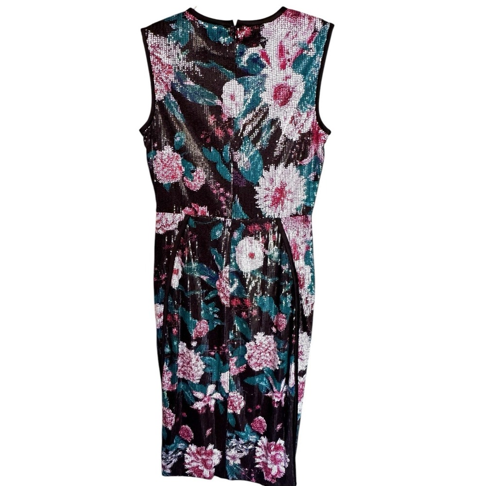 Diane Von Furstenberg Sequined‎ Fitted Midi Dress Fully Lined Sz 4 (Retail $998) - Picture 6 of 11